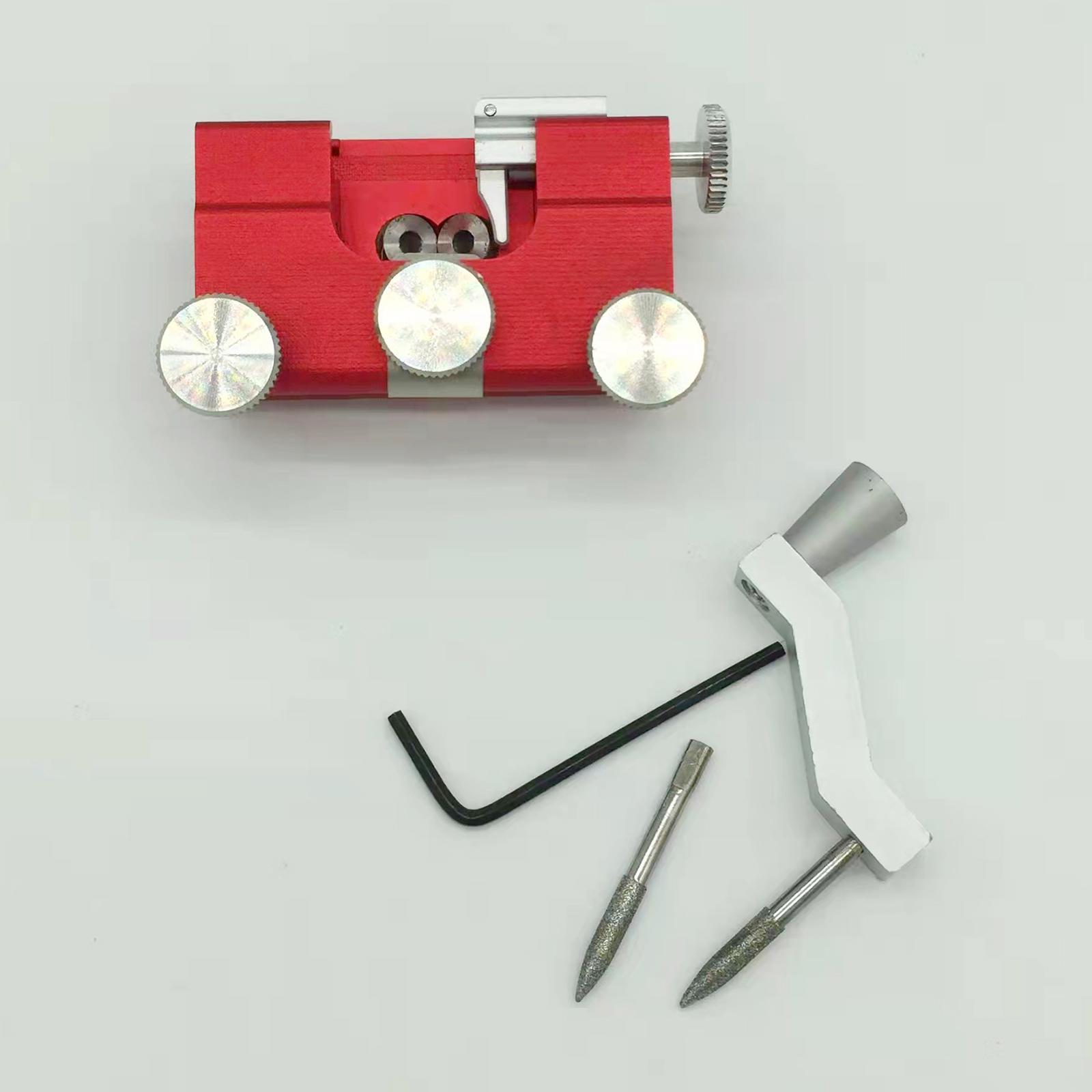 2 Set Manual Chainsaw Sharpener Kit with 2x Grinding Head for Chainsaw