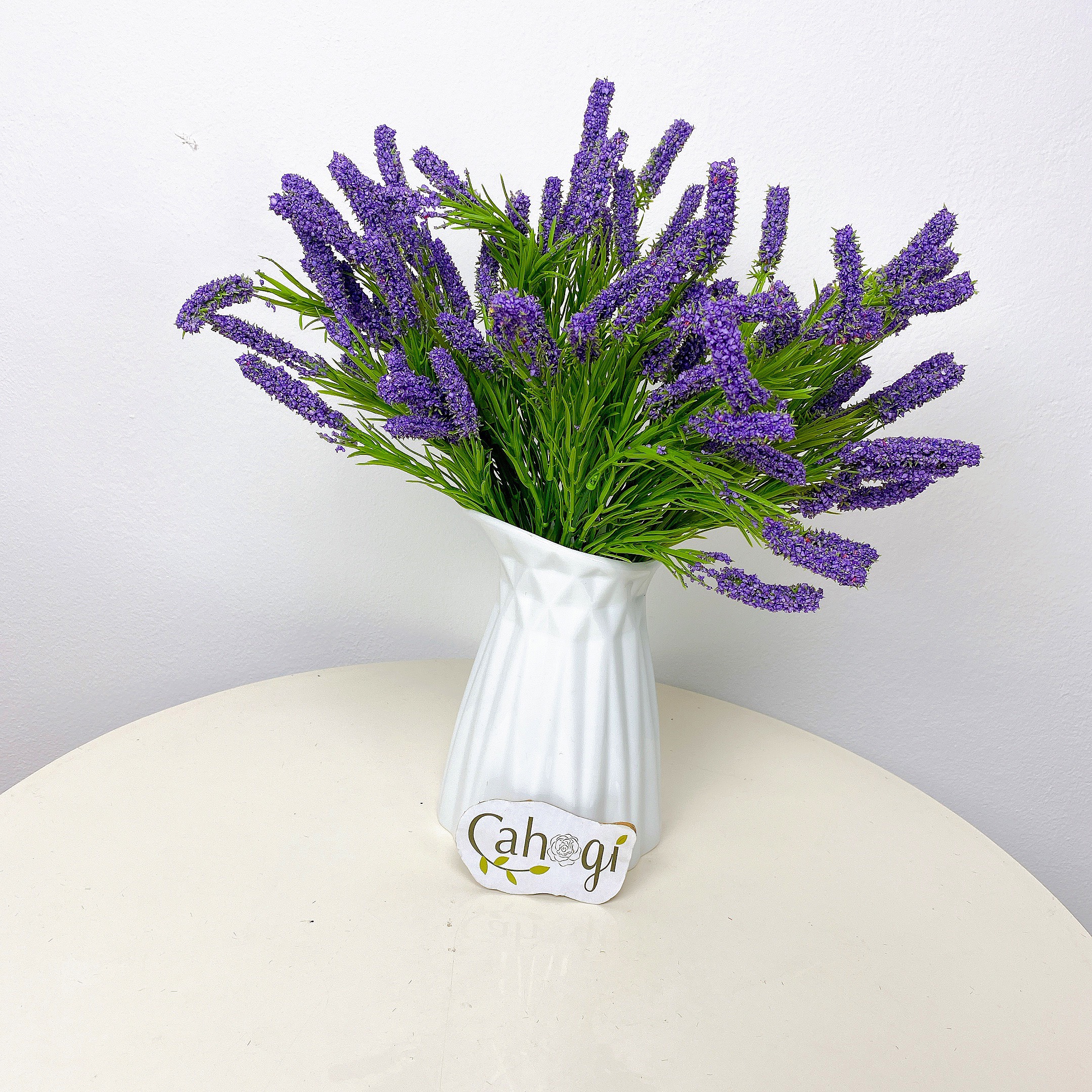 combo 5 Chùm Hoa Giả Lavender Xốp Siêu Đẹp 45 Cm