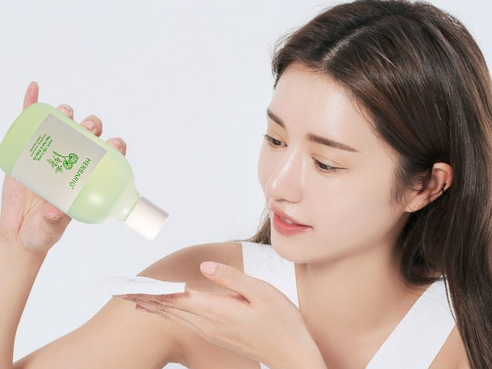 Nước tẩy trang rau má & diếp cá Herbario 300ml làm sạch sâu dịu nhẹ thuần chay