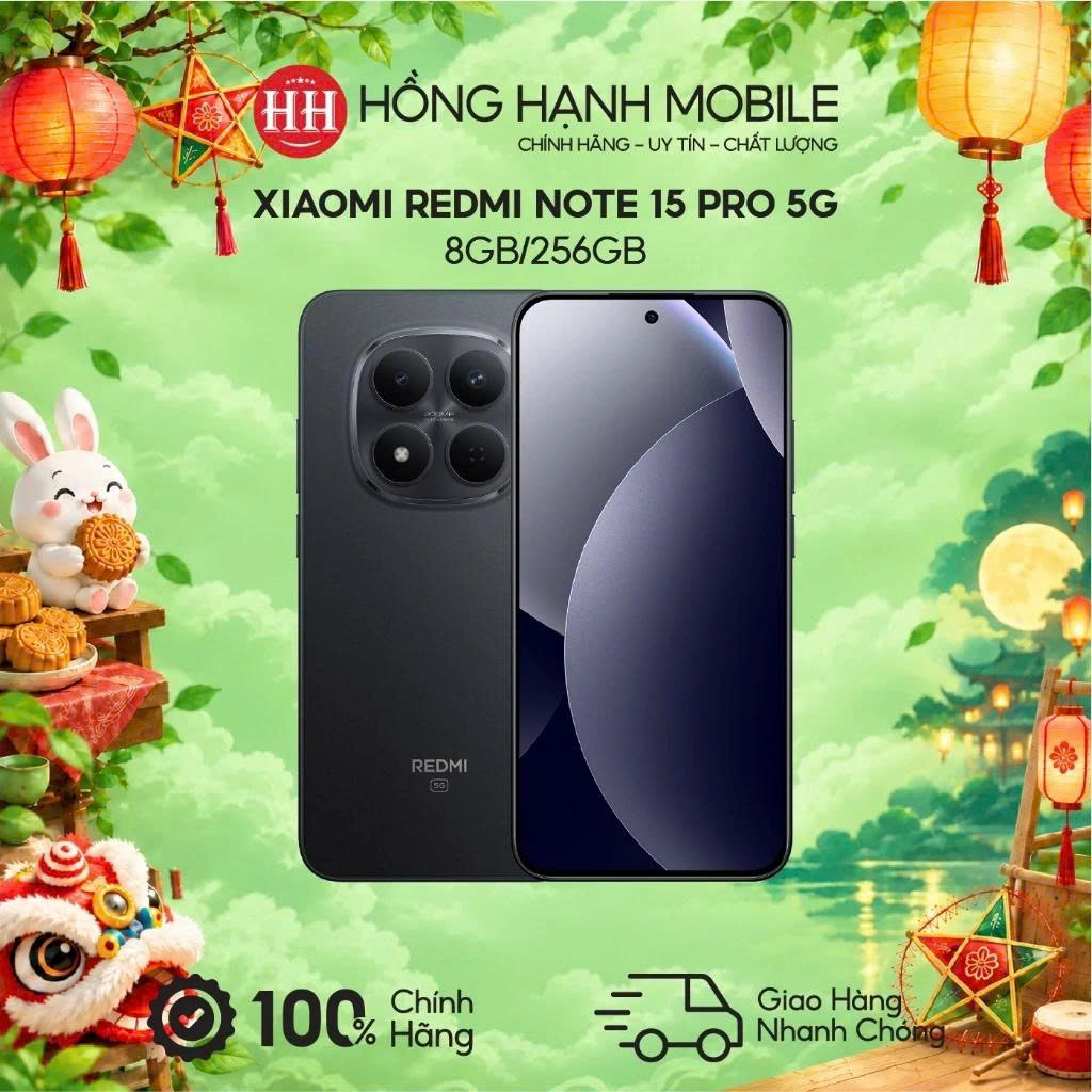 Điện Thoại Xiaomi Redmi Note 15 Pro 5G 8GB/256GB - Hàng Chính Hãng