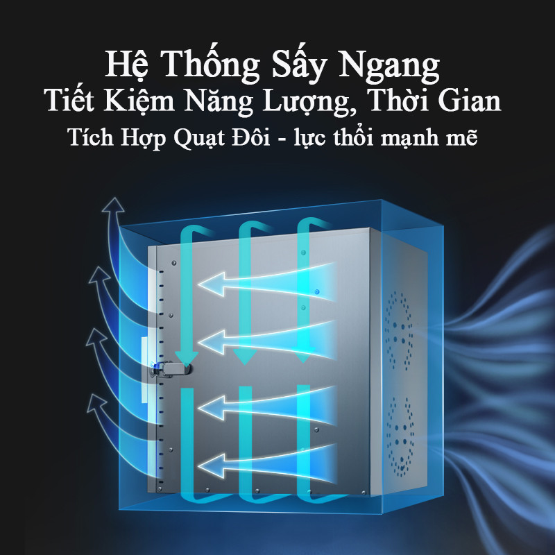 Máy Sấy Hoa Quả Thực Phẩm Inox 12 khay - ST06