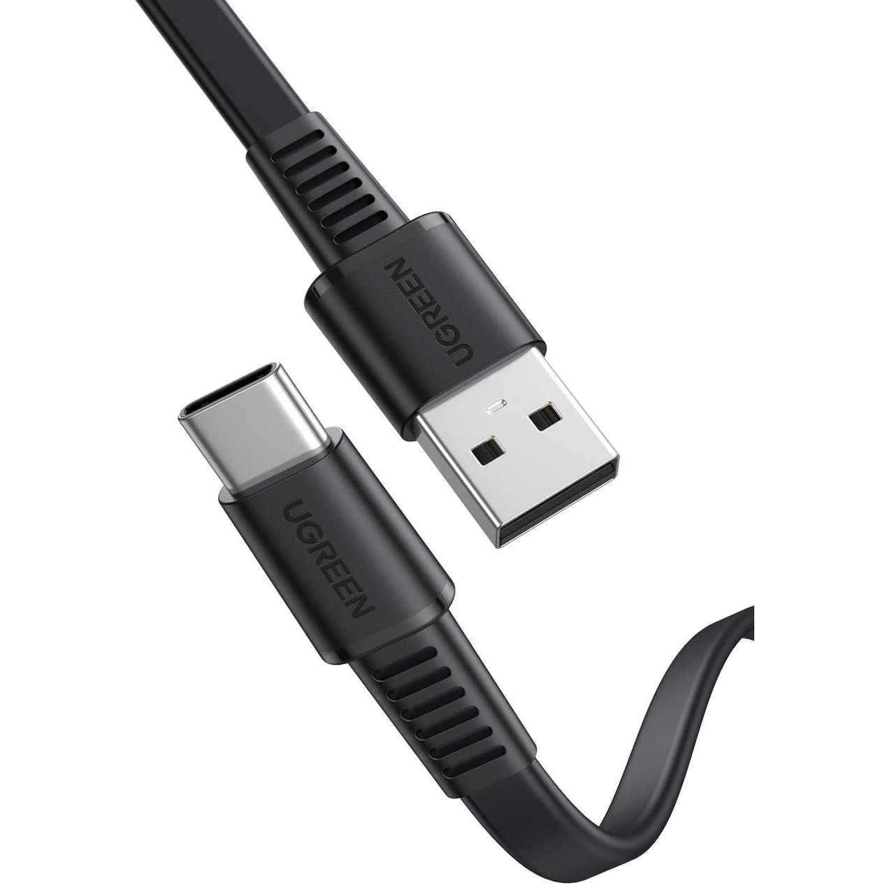 Cáp sạc và truyền dữ liệu Usb type c 2.0 0.5M màu đentừ máy tính ra điện thoại Ugreen 10971 US332 Hàng chính hãng