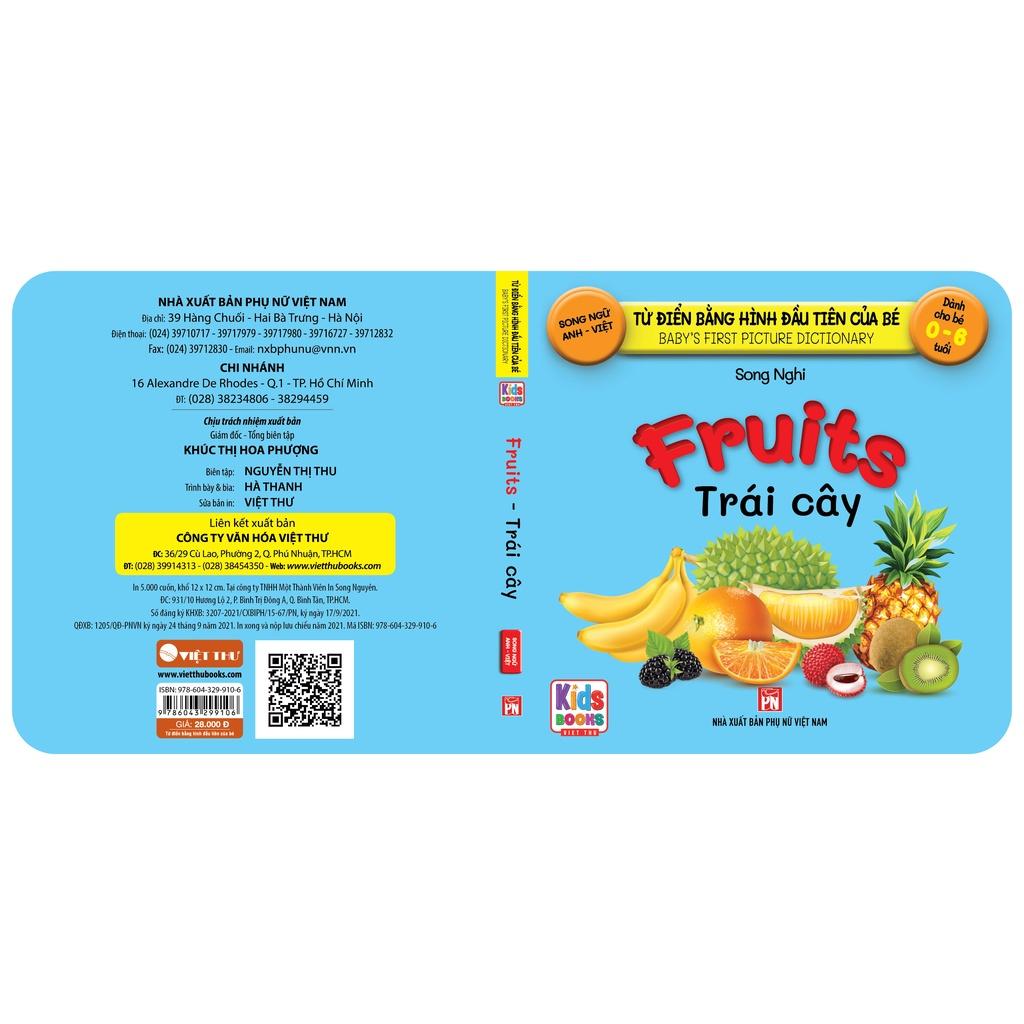 Sách - Baby'S First Picture Dictionary - Từ Điển Bằng Hình Đầu Tiên Của Bé - Trái Cây - Fruits