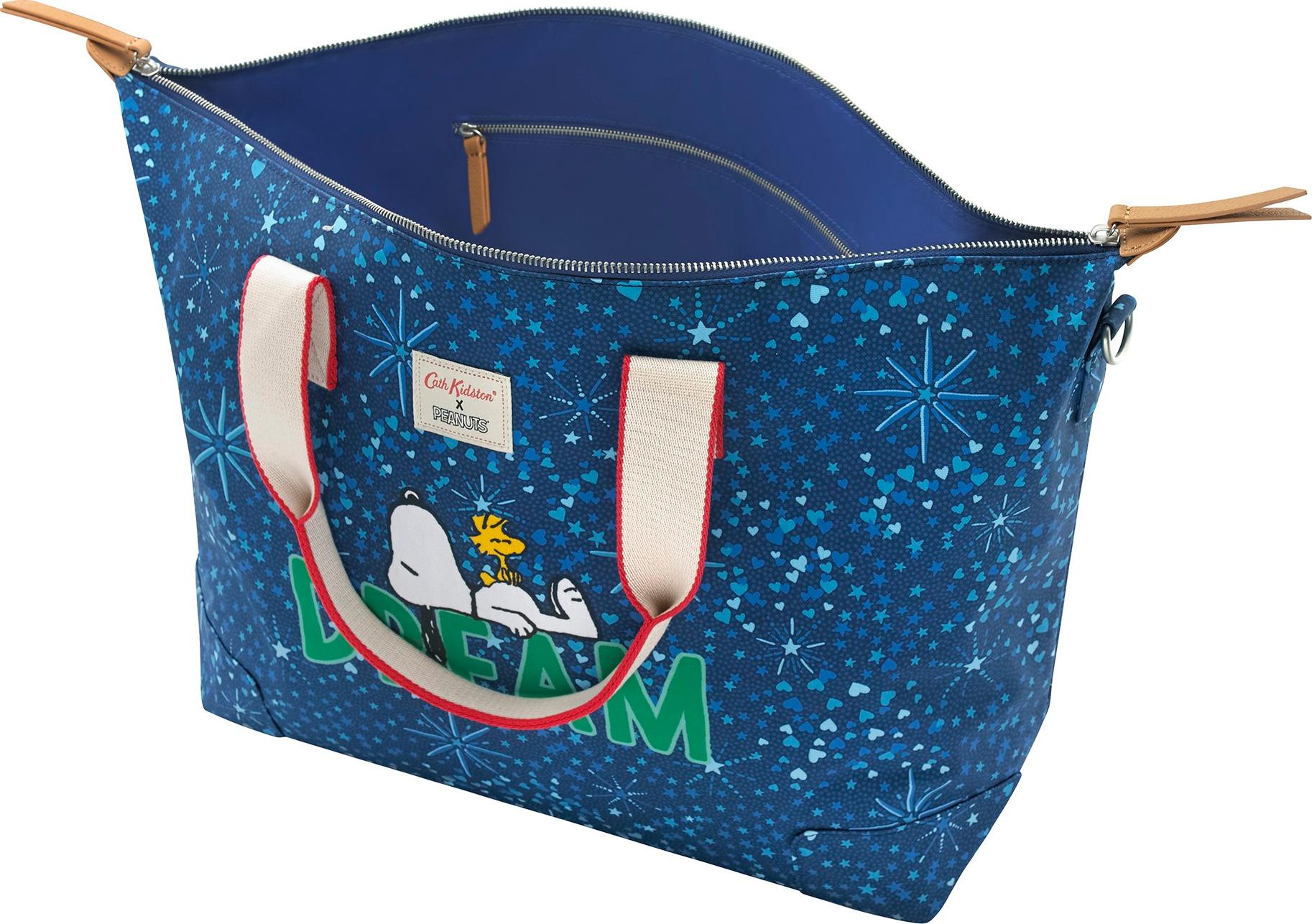 Túi du lịch Cath Kidston họa tiết Dream Midnight Stars PL02 (Snoopy Dream Midnight Stars PL02 Overnight Bag)