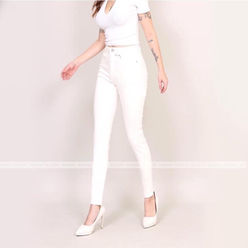 Quần Jeans Nữ Màu Đen Co Giãn Tôn Dáng