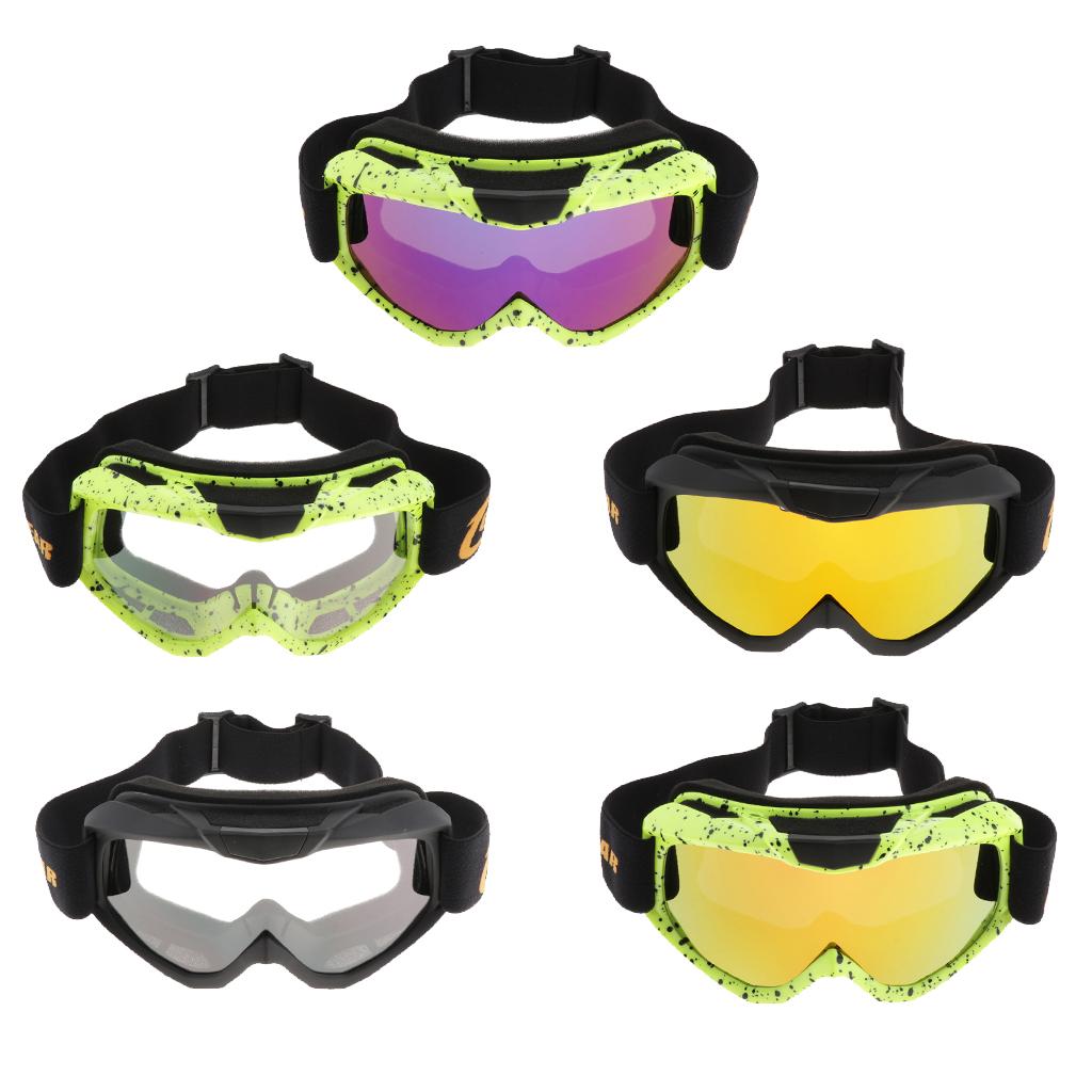 Motorcycle Riding Helmet Goggles, ATV Dirt Bike Racing Goggle Eyewear with Adjustable Headband for Men Women Adults' Cycling Skiing