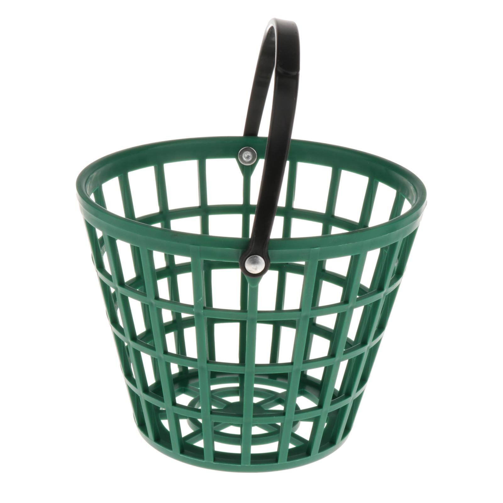 2xSolid Golf Ball Basket Golf Range Bucket Storage Organizer Holds 50 Balls