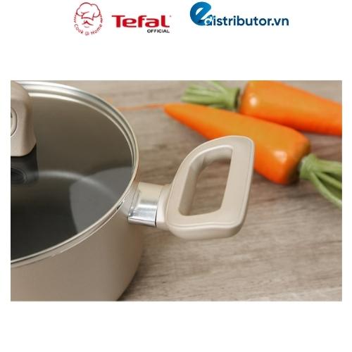 Nồi nhôm chống dính nắp kính Tefal Sensations 18cm H9104314 - Hàng chính hãng