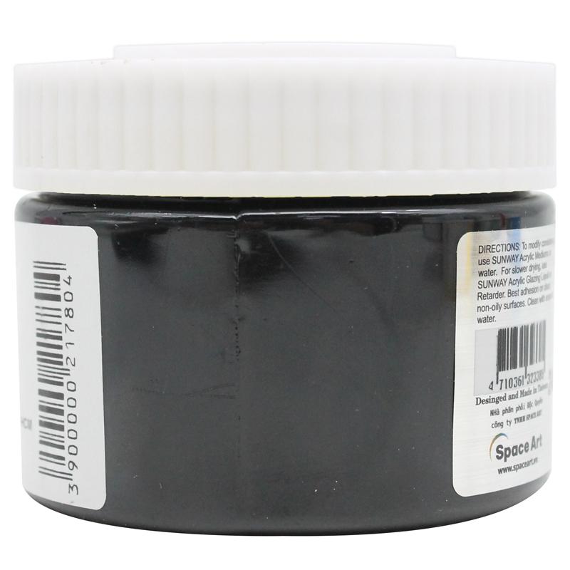 Tuýp Màu Vẽ Acrylic 100 ml - Sunway No.804 - Black