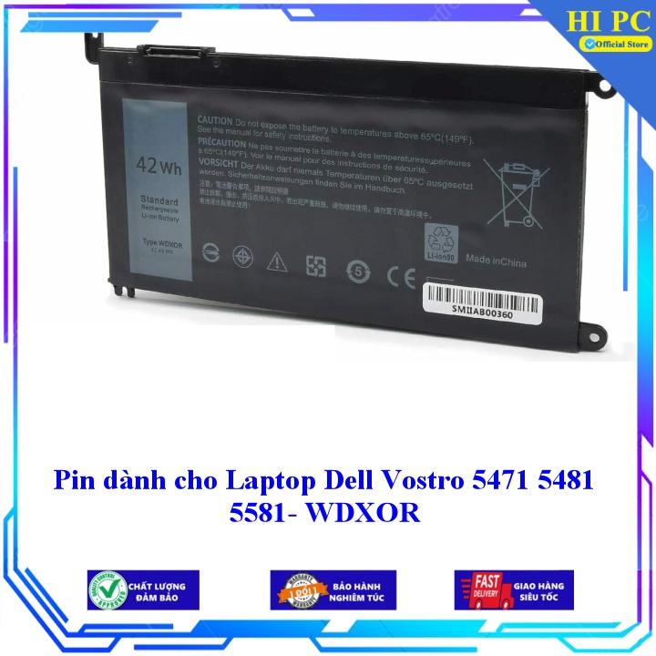 Pin dành cho Laptop Dell Vostro 5471 5481 5581 WDXOR - Hàng Nhập Khẩu