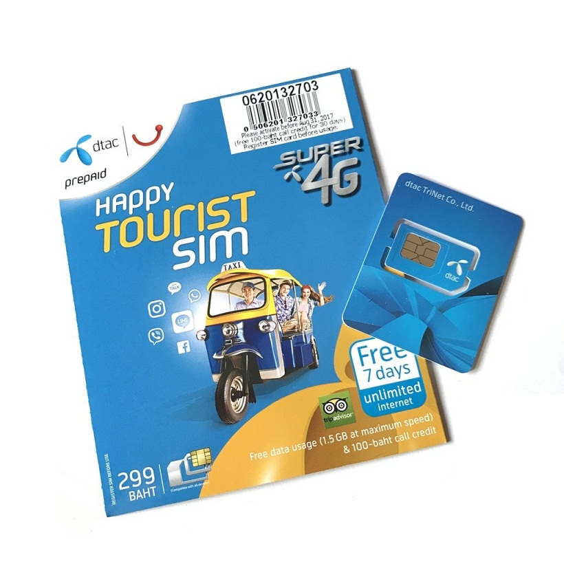 Sim Du Lịch Thái Lan 10 Ngày có sẵn 50GB 5G +100 Phút Gọi Thái -Mẫu ngẫu nhiên