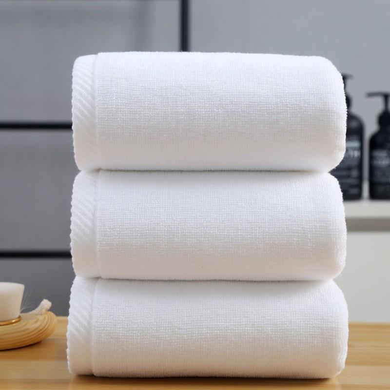 Khăn tắm trắng cỡ đại khách sạn 5 sao, sợi bông cao cấp 100%cotton, siêu thấm hút, mềm mại, size 70x140cm, nặng 600g