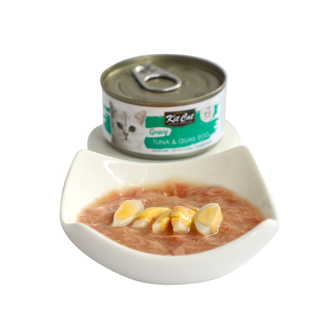 Pate Thức Ăn Ướt Dành Cho Mèo Dạng Sốt Kit Cat Gravy - Lon 70gr