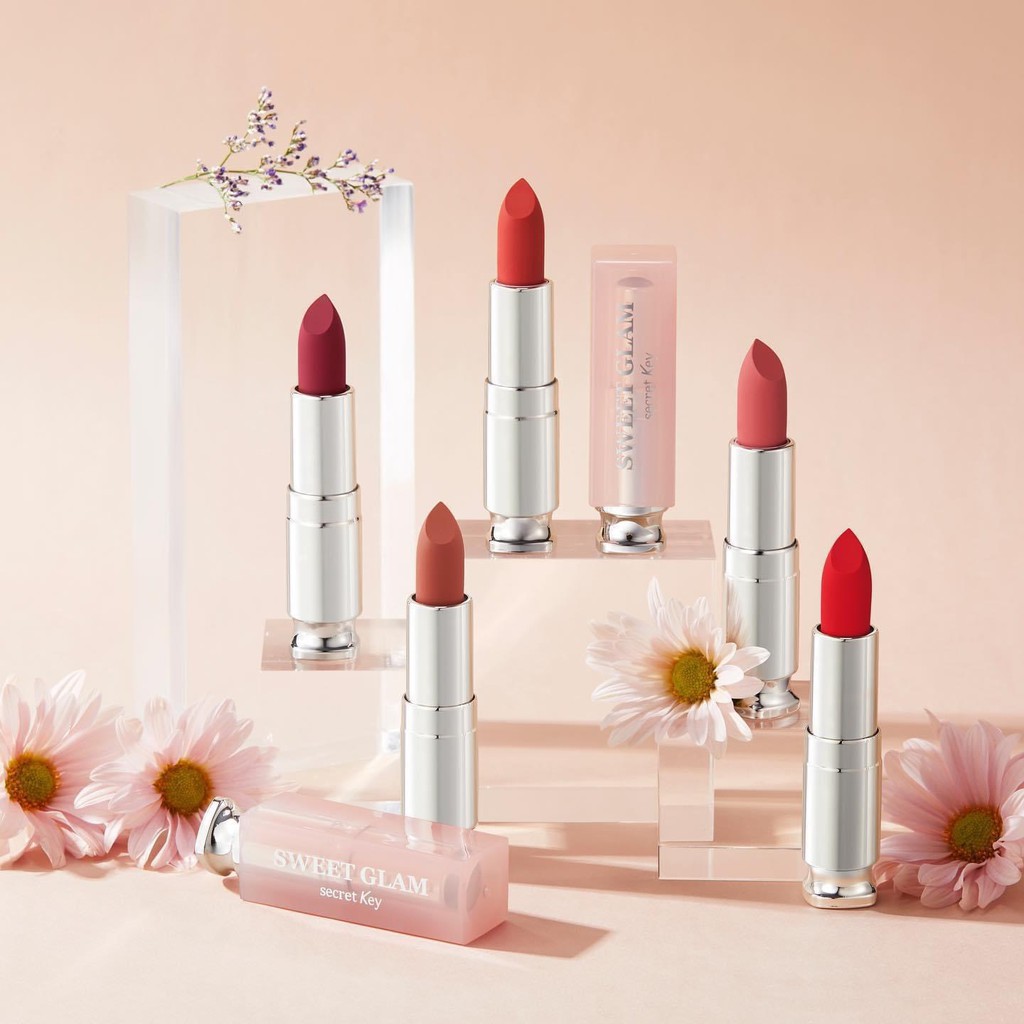 Son Lì Siêu Mềm Mịn Môi Secret Key Sweet Glam The Fit Lipstick 3.4g