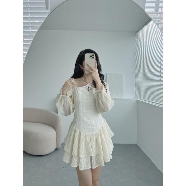 Đầm yếm cột dây xoè Wabisabi N3004