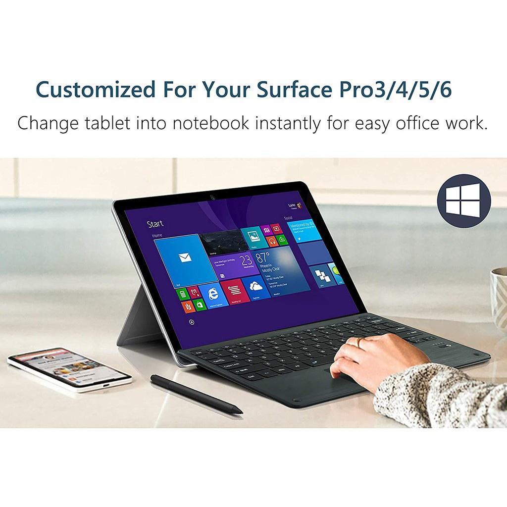 Bàn Phím Bluetooth Không Dây Có Đèn Nền Cho Microsoft Surface Go 1 Go 2 Pro 7 8 9 X Pro 6 Pro 5 Pro 4 Pro 3