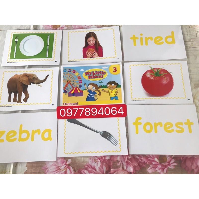 Thẻ Flashcards My little island level 3- ép plastics bền đẹp ️giáo cụ đồ dùng dạy học cần thiết dạy Tiếng Anh️