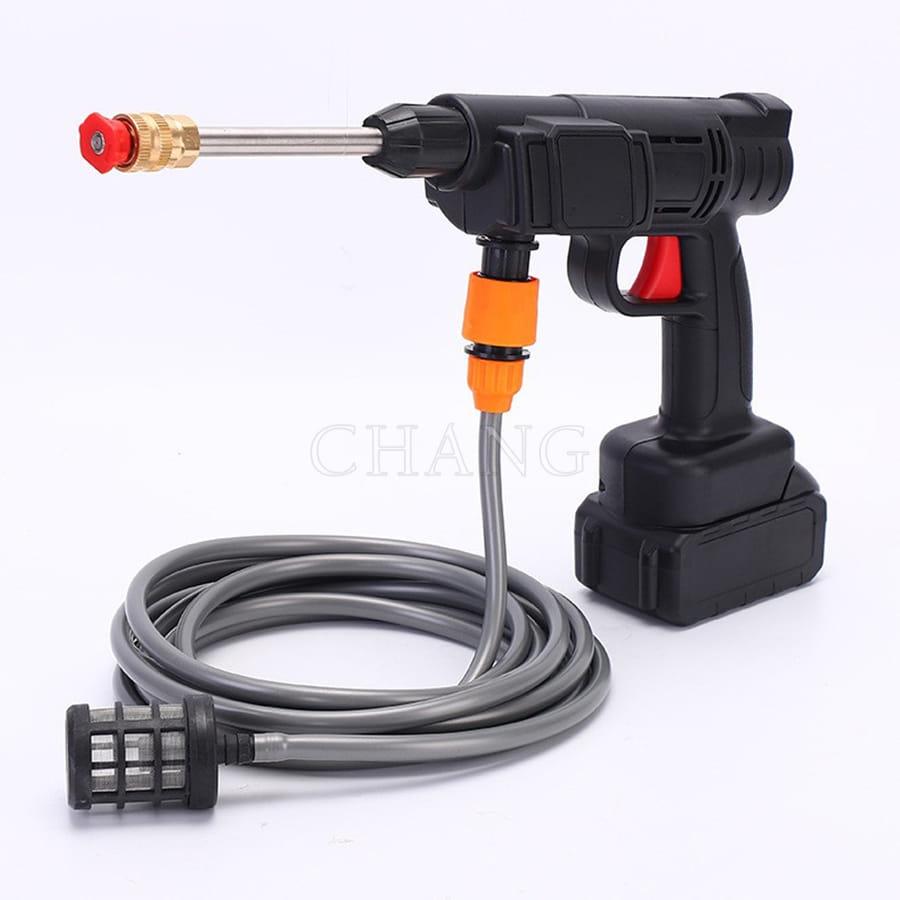 Máy Rửa Xe, Máy Xịt Rửa Tăng Áp Mini Dùng Pin Max Lithium 199V Áp Lực Cao Cầm Tay Rửa Xe Gia Đình