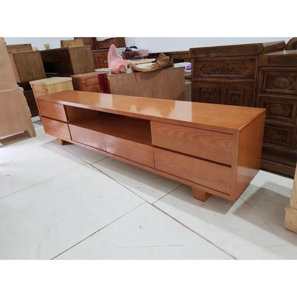 Kệ tivi kiểu nhật, kê ti vi gỗ sồi nga