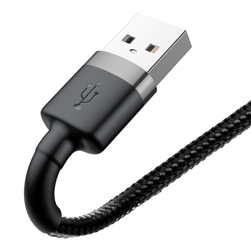 Cáp sạc nhanh 2.4A Baseus Cafule dây bện chống gập đồng bộ data nhanh chóng dành cho iPhone dài 100CM - Hàng chính hãng