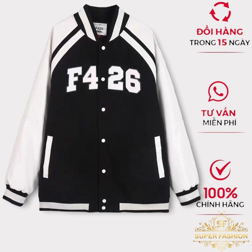 Áo Khoác Nam Super Fashion Vải Da Lộn 2 Lớp Lót Dù Kiểu Bomber Thêu Chữ F4 26 Hot Trend