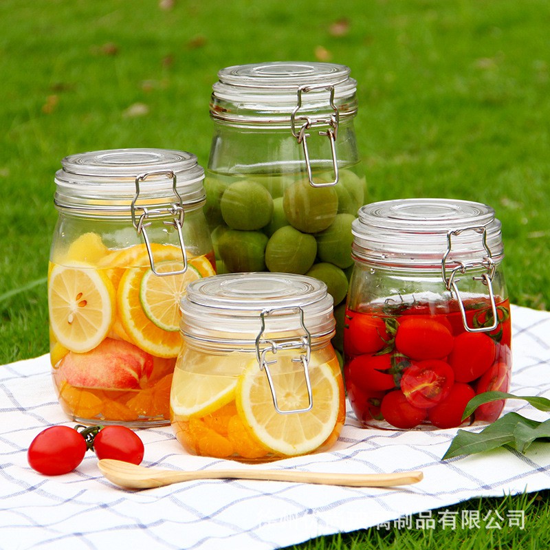 Hũ Thuỷ Tinh Nắp Gài Cao Cấp Nhập Khẩu 500ml