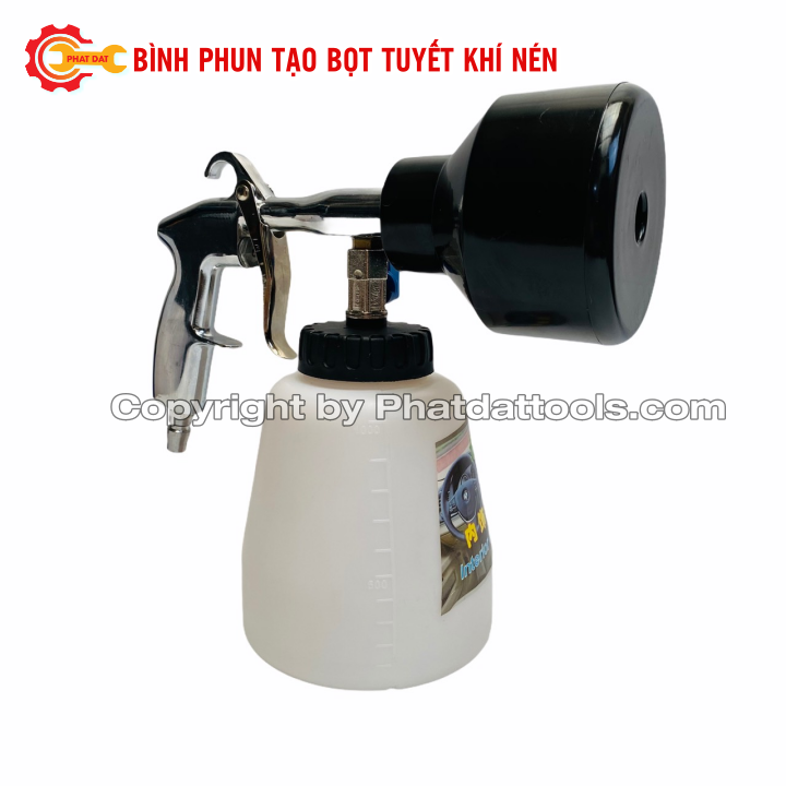 Bình phun tạo bọt tuyết dùng khí nén 1000ml - Đầu đen