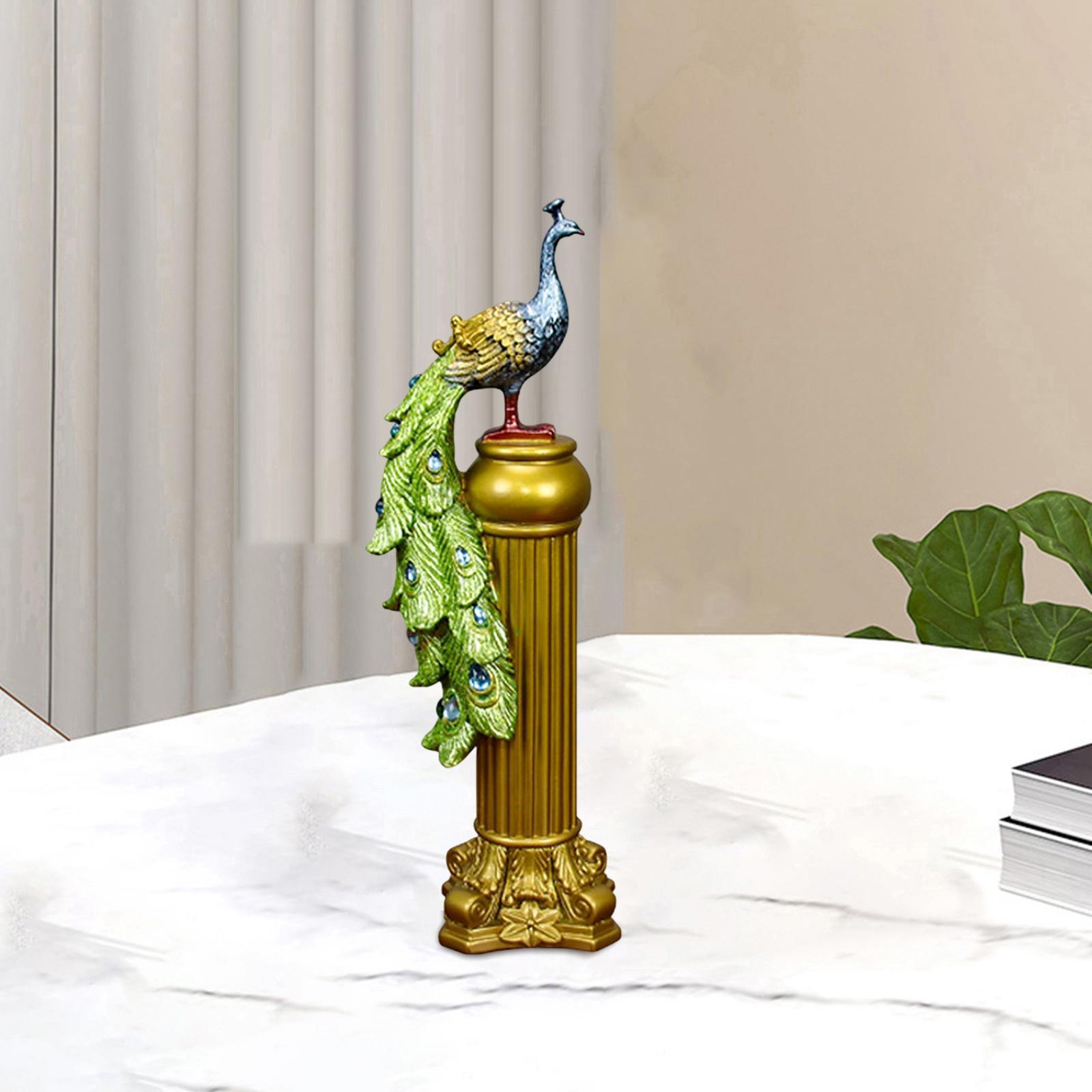 Animal Statue Figurine Sculpture Miniature Ornament for Cabinet Decor