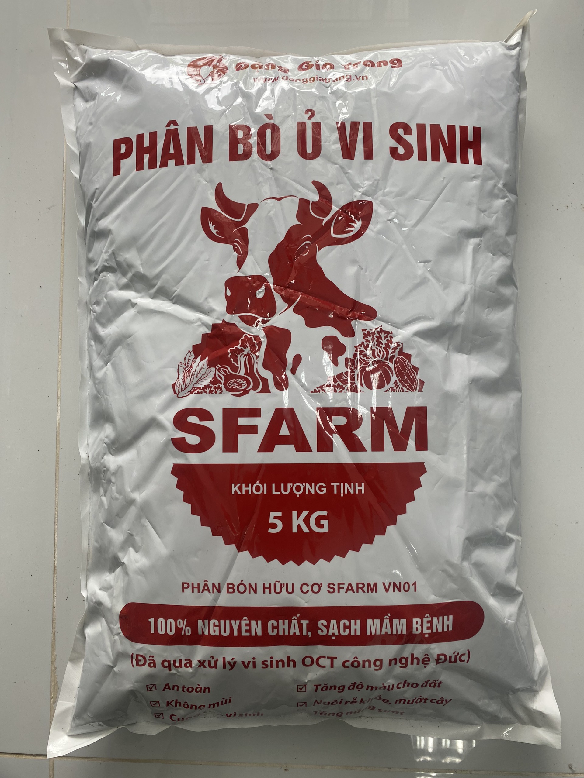 PHÂN BÒ Ủ VI SINH 5 KG