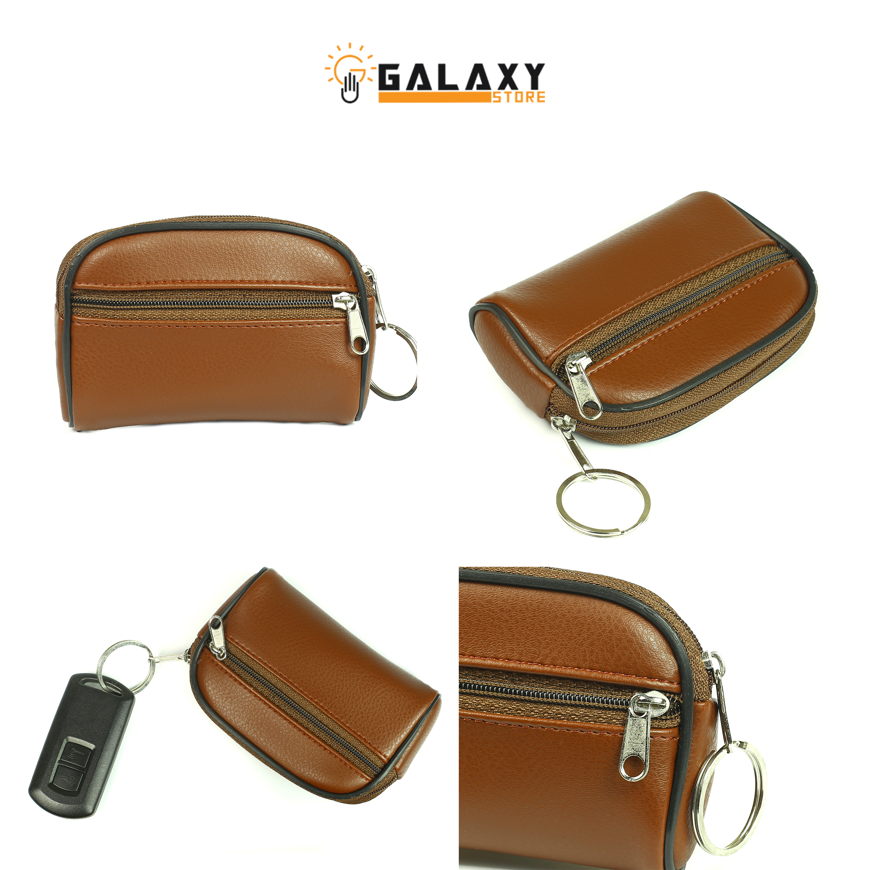 Ví Móc Khóa Để Tiền Lẻ Thẻ Xe Giấy Tờ Nhỏ Gọn Tiện Lợi Galaxy Store (6.5x10.5 cm)