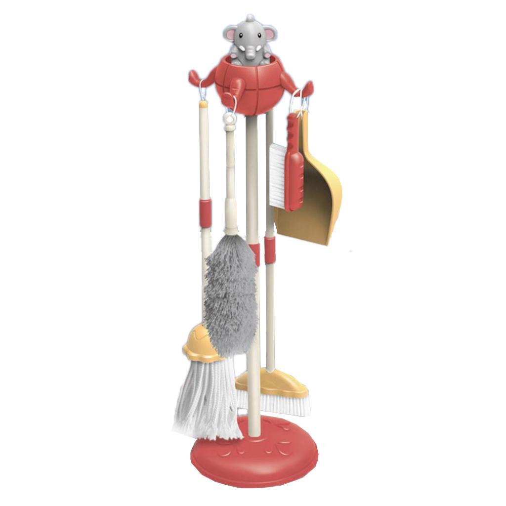 Elephant Kids Cleaning Toy Set Pretend Play Household Cleaning Tools