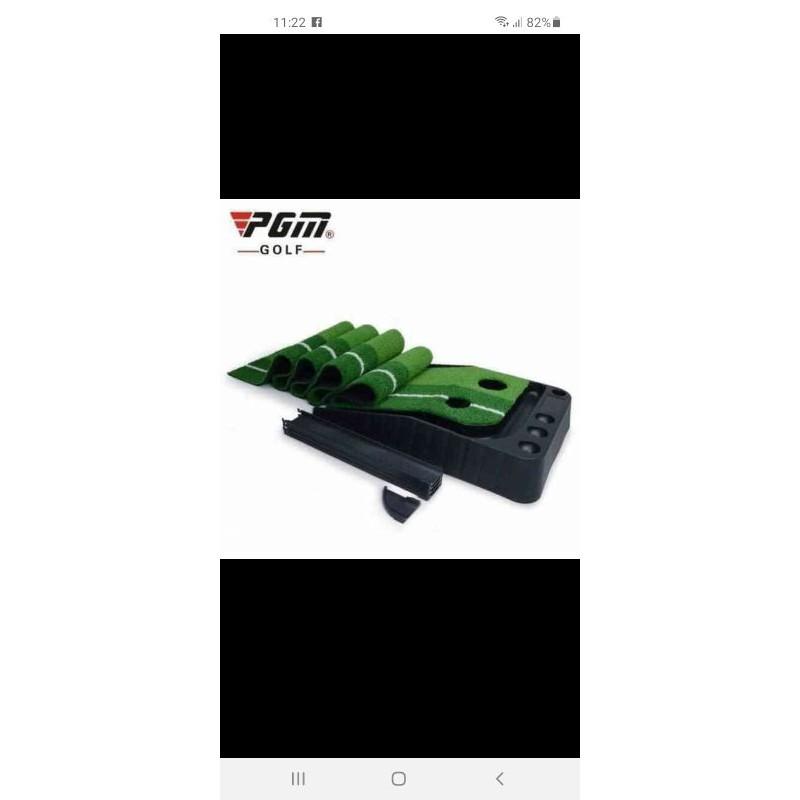 Thảm tập golf phối gỗ và nhựa - Gọn- đẹp