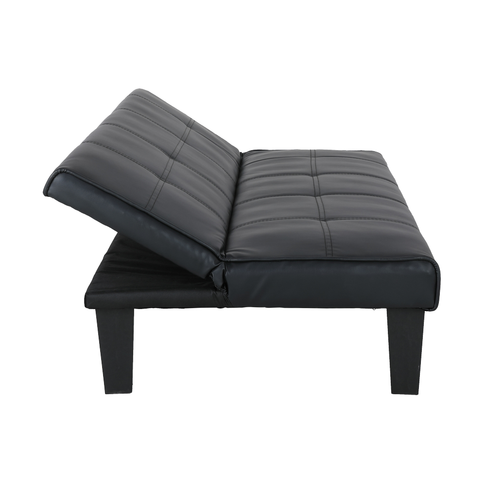 Ghế sofa giường đa năng DAY DREAM khung gỗ, đệm bọc da PVC cao cấp màu đen, tựa lưng ngả 3 cấp độ | Index Living Mall -  Phân phối độc quyền tại Việt Nam