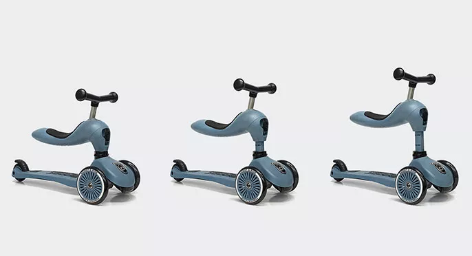 xe scooter trẻ em scoot and ride highwaykick 1 màu steel 2