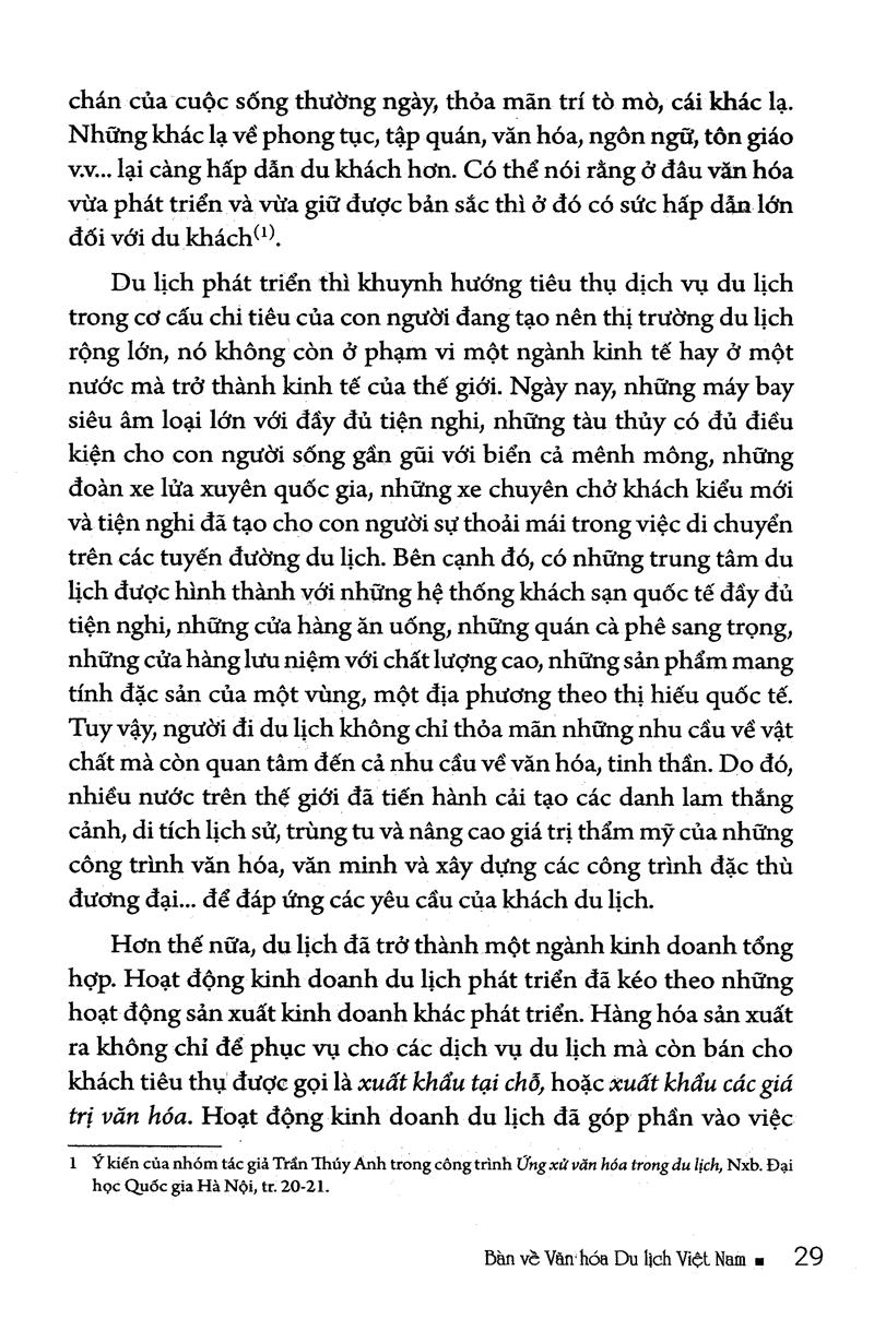 Bàn Về Văn hóa Du Lịch Việt Nam