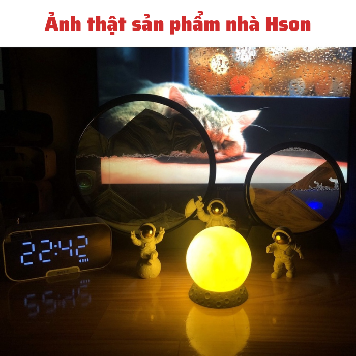 Loa bluetooth đồng hồ G10 cao cấp, loa mini kiêm báo thức, nghe đài FM, màn hình tráng gương hiển thị đèn led