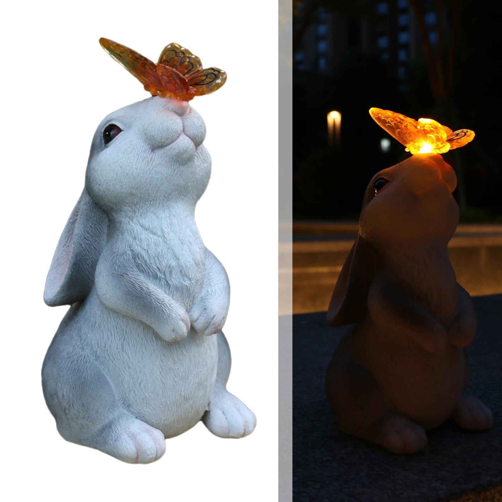 Cute Garden Lights Decoration Pathway Stakes Waterproof LED Statue Resin Decoration Lamp for Balcony Walkway Lawn Yard Outdoor