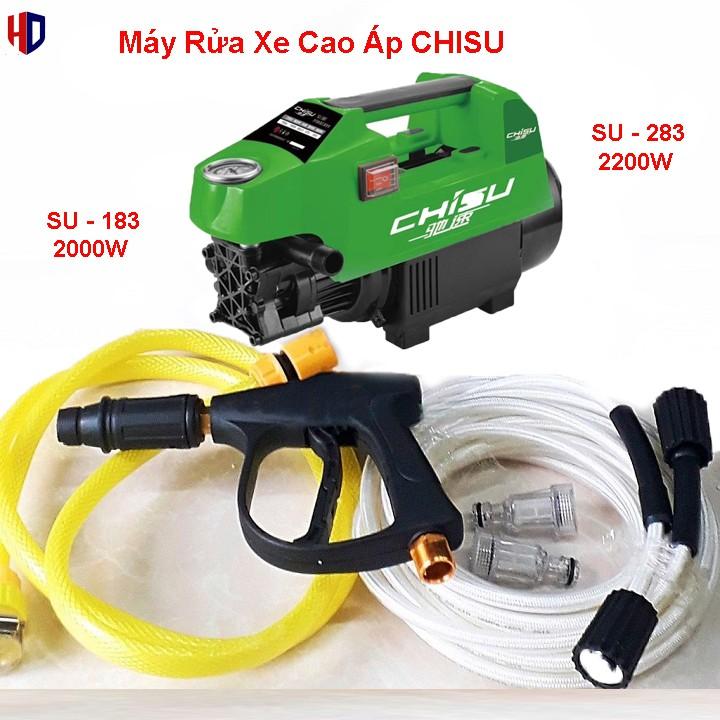 MỚI!!!! Máy Rửa Xe CHISU 2000W-2200W Ap Lực Cao - Cảm Ứng Từ - Lõi Đồng 100%