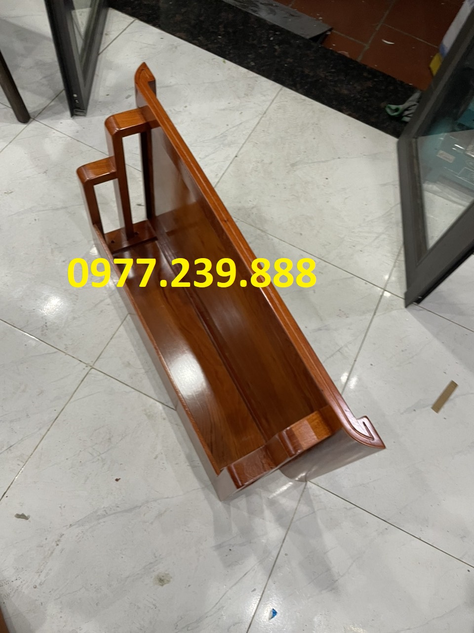 bàn thờ treo tường gỗ hương 127cm