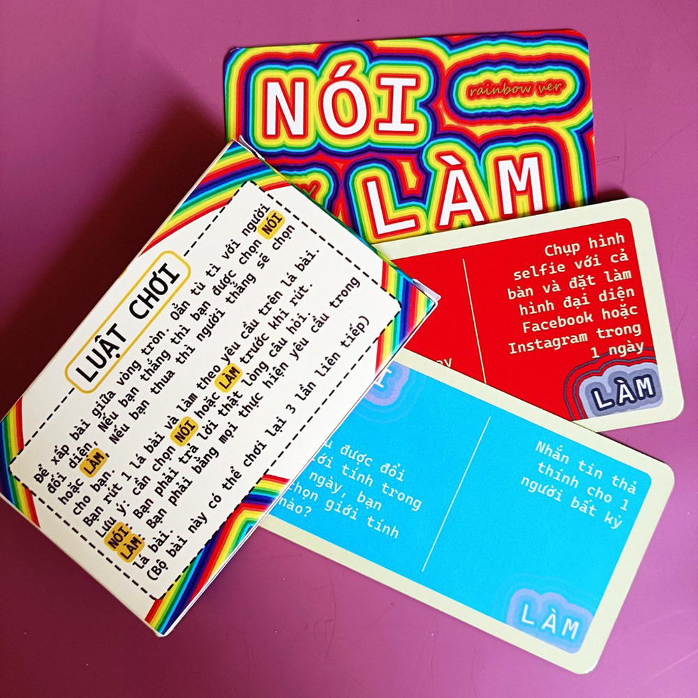 Bộ Nói Hay Làm Truth or Dare Việt Hóa Drinking Game mang đến sự thú vị, tạo cơ hội tìm hiểu và gắn kết tình bạn