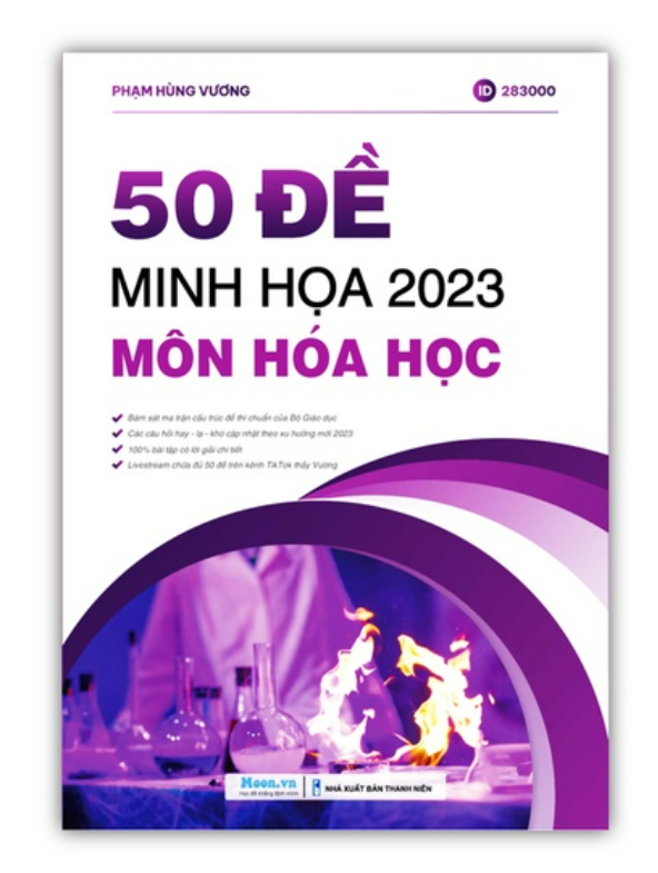 Sách - 50 đề minh họa 2023 môn Hóa học (moon)