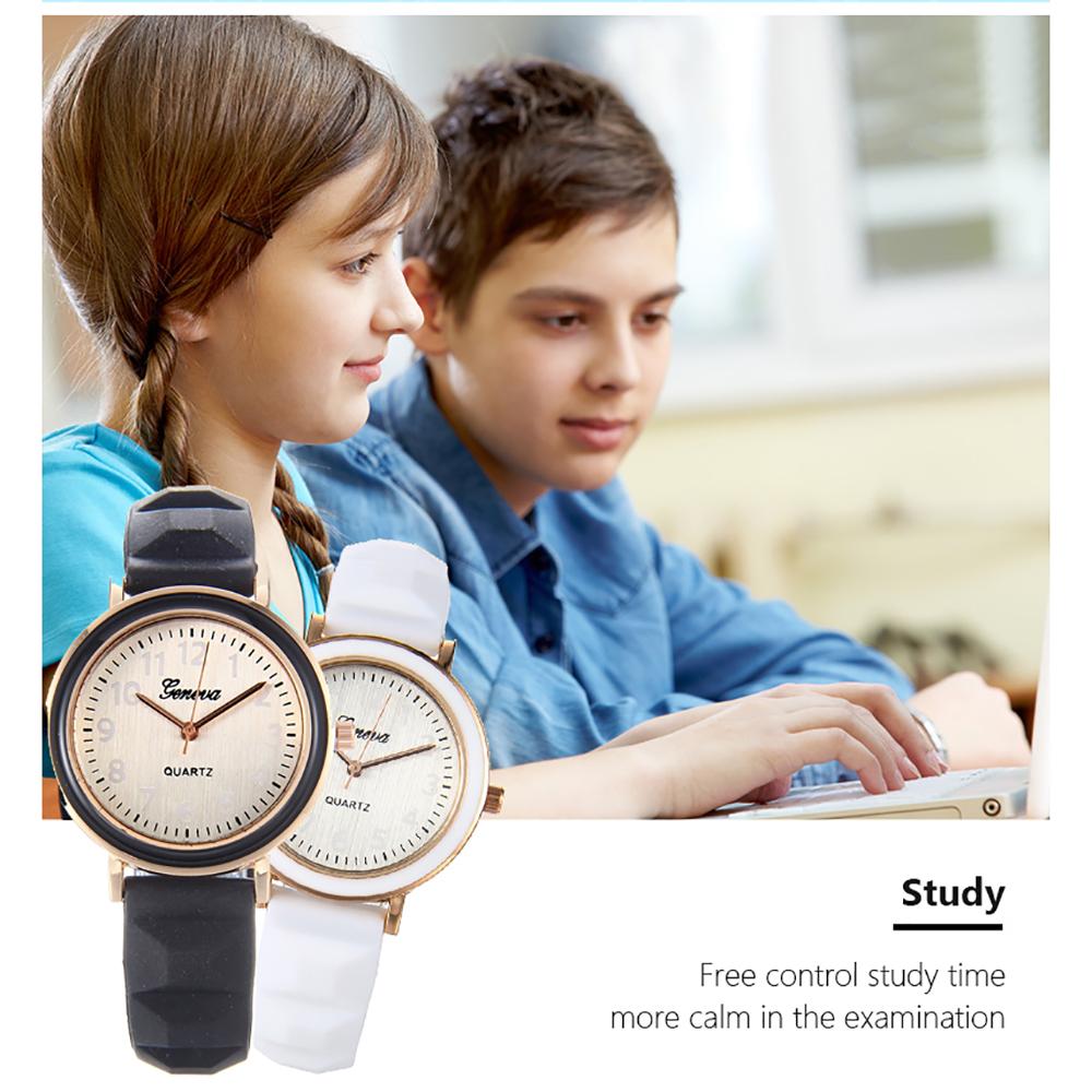 Đồng hồ thạch anh cho nữ Dây đeo bằng silicon