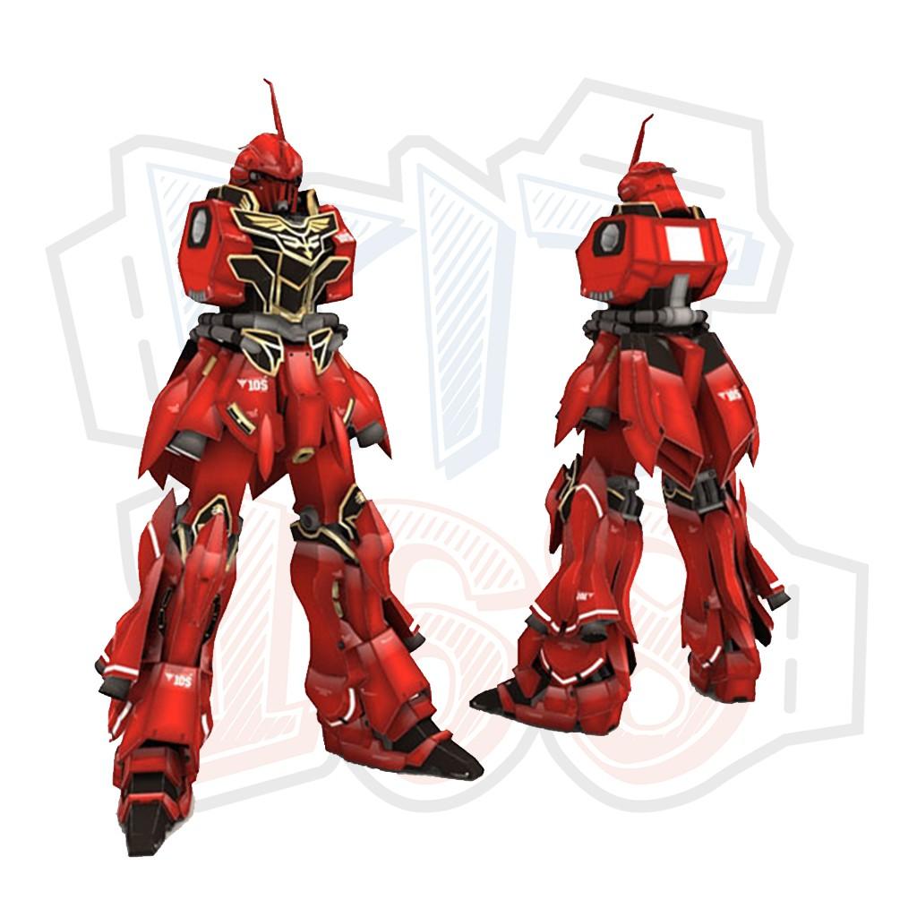 Mô hình giấy Robot Gundam MSN 06S Sinanju - Size nhỏ