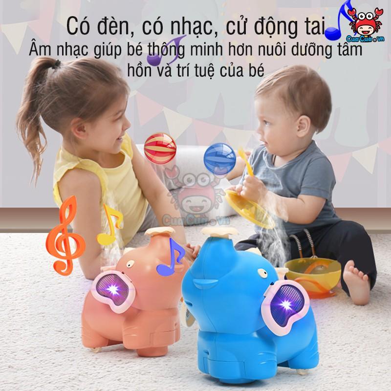 Con Voi Làm Xiếc Thổi Bóng Lơ Lửng Sáng Tạo, Phun Sương Thú Vị, Di Chuyển Thông Minh - Đồ Chơi Trong Phòng HOT Mẫu Mới