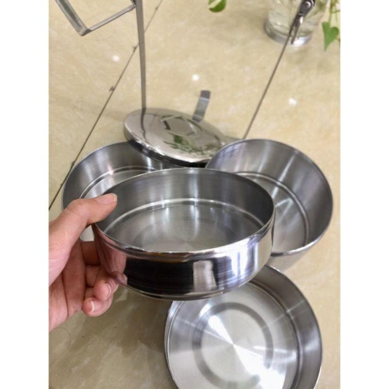 Cặp lồng inox giữ nhiệt 3 ngăn dung tích 1400ml và 2000ml