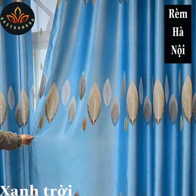 Rido Hoa văn tinh xảo, rèm vải móc treo cao cấp siêu dày