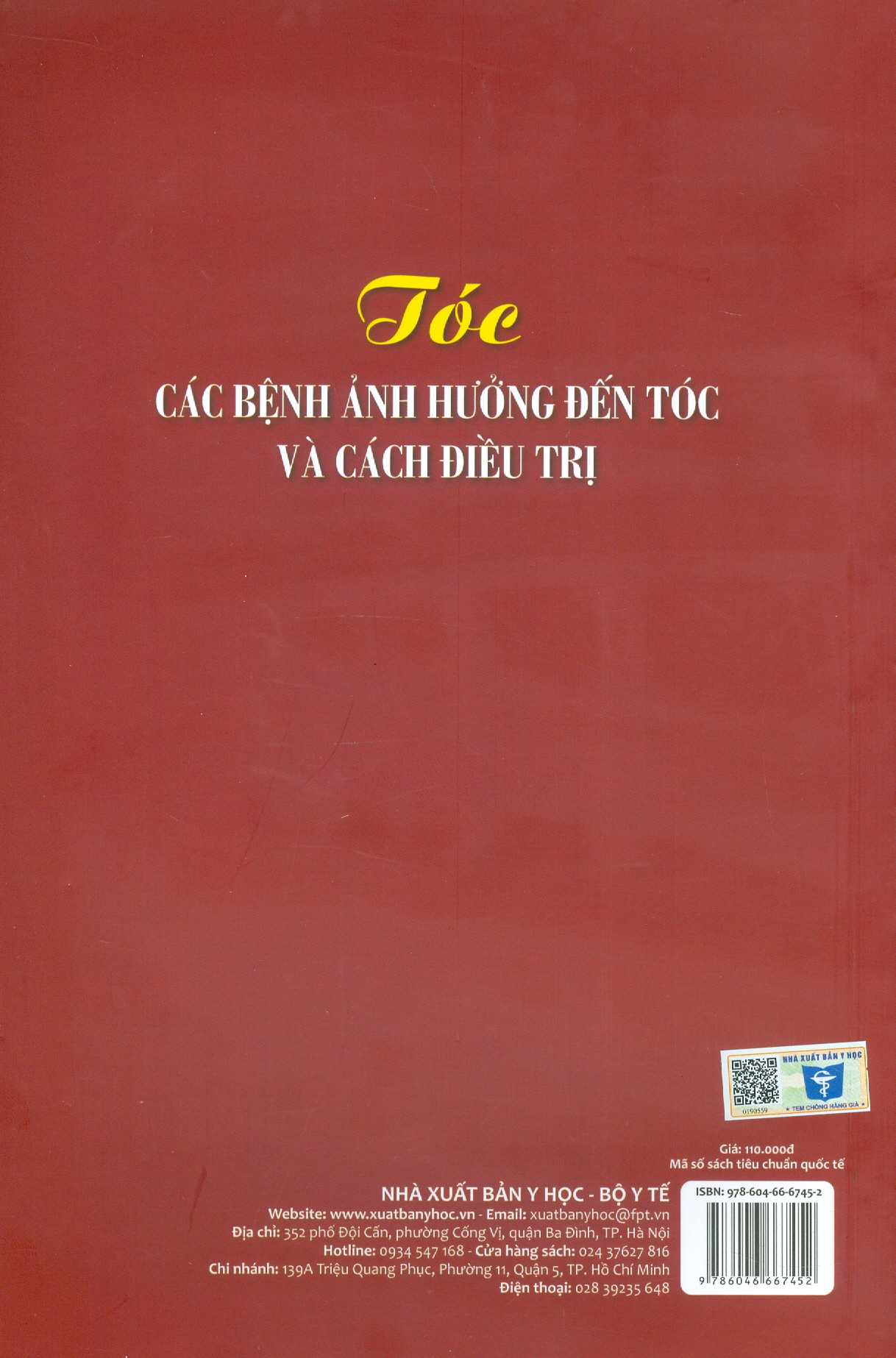 Tóc, Các Bệnh Ảnh Hưởng Đến Tóc Và Cách Điều Tri (Xuất bản lần thứ hai năm 2024)