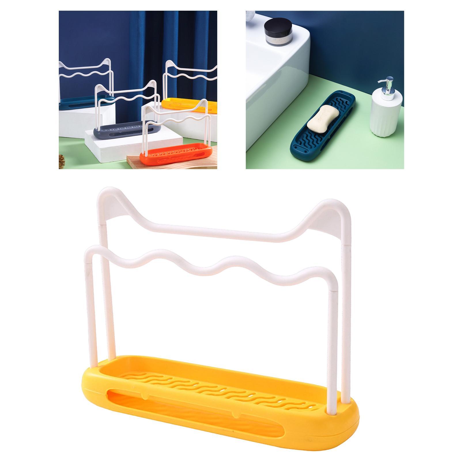 Kitchen Sink Sponge holder Caddy Organizer Dark Gray