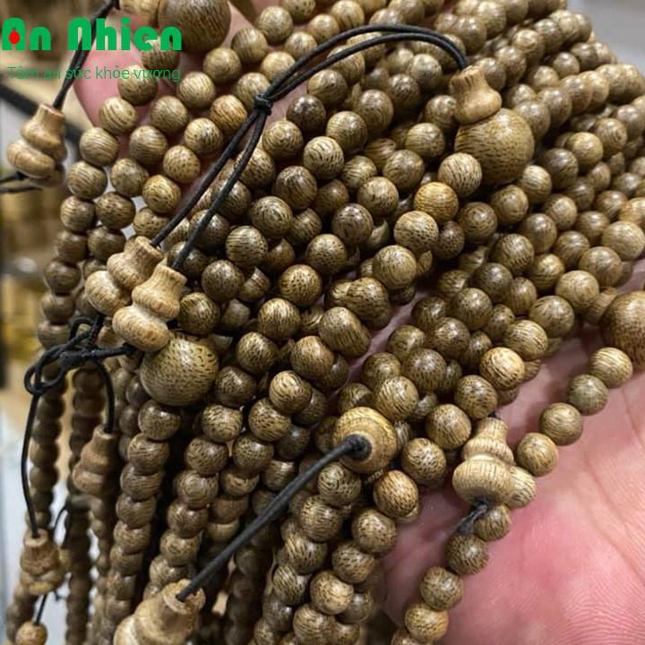 Chuỗi trầm hương 108 hạt 8ly cao cấp, vòng đeo tay trầm hương
