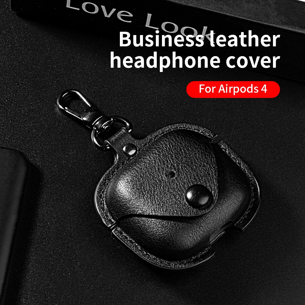 Bao Da Simple Style cho Airpods 4 - Hàng Chính Hãng